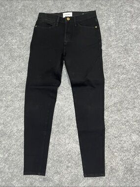 Frame Black Le High Skinny Jeans